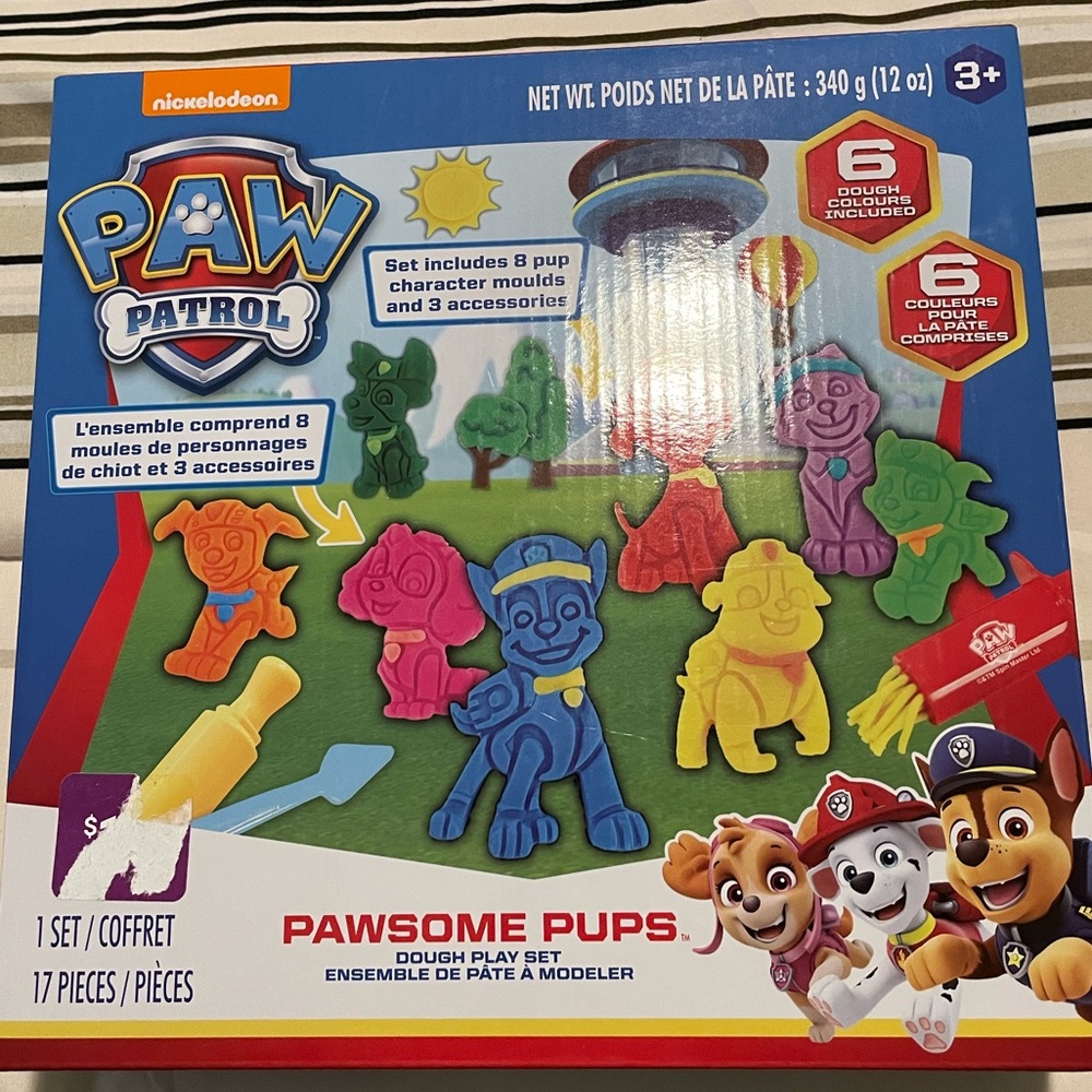 Brand new Nickelodeon Paw Patrol play dough set Easter basket